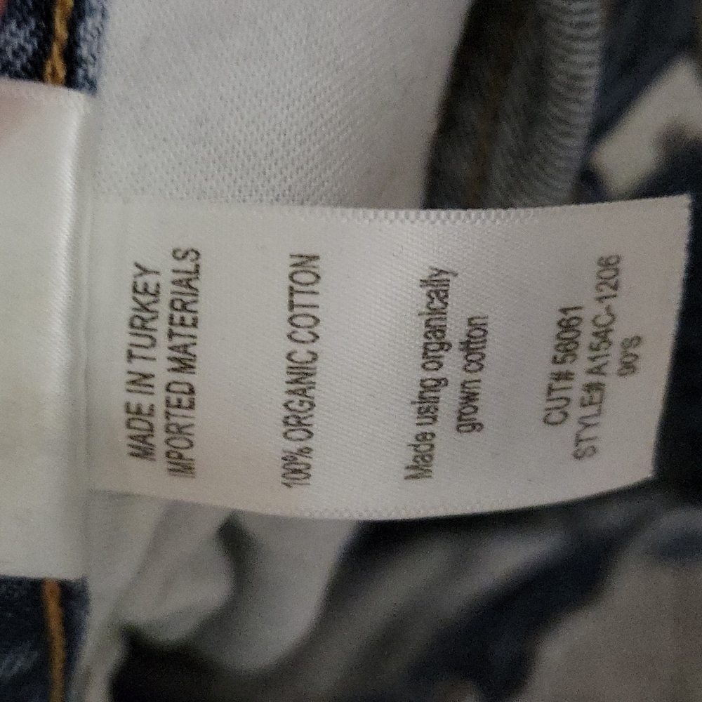 Agolde High Rise Distressed Blue Jeans - Picture 4 of 8